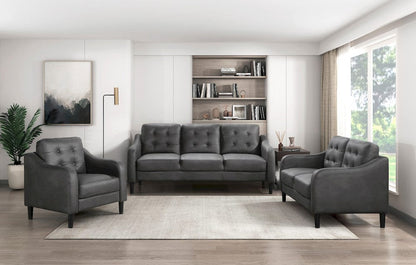 Homelegance  - Mallory Sofa in Gray - 9489GRY-3  view 5