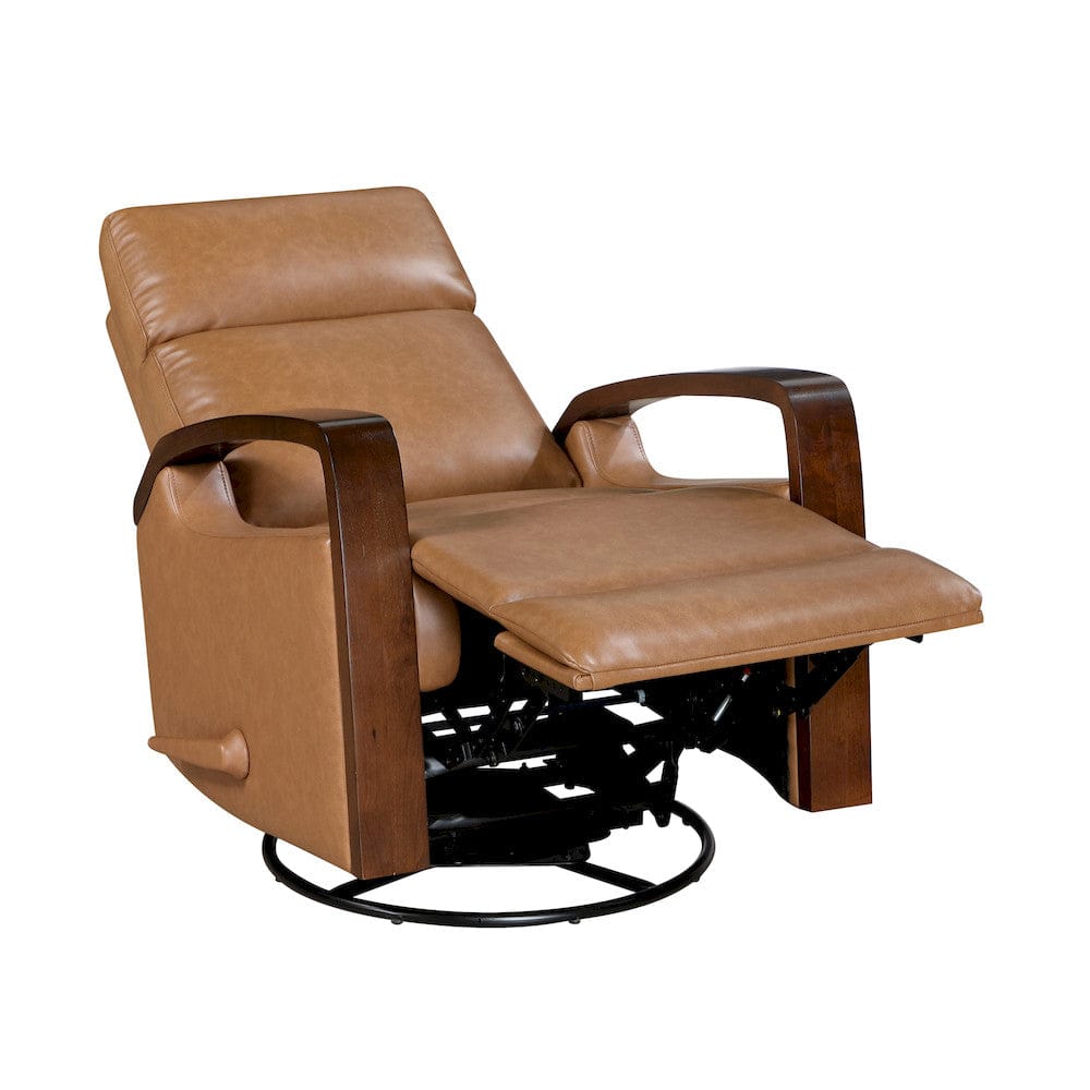Homelegance  - Margerie Swivel Glider Reclining Chair in Camel - 9659CAM-1  view 7