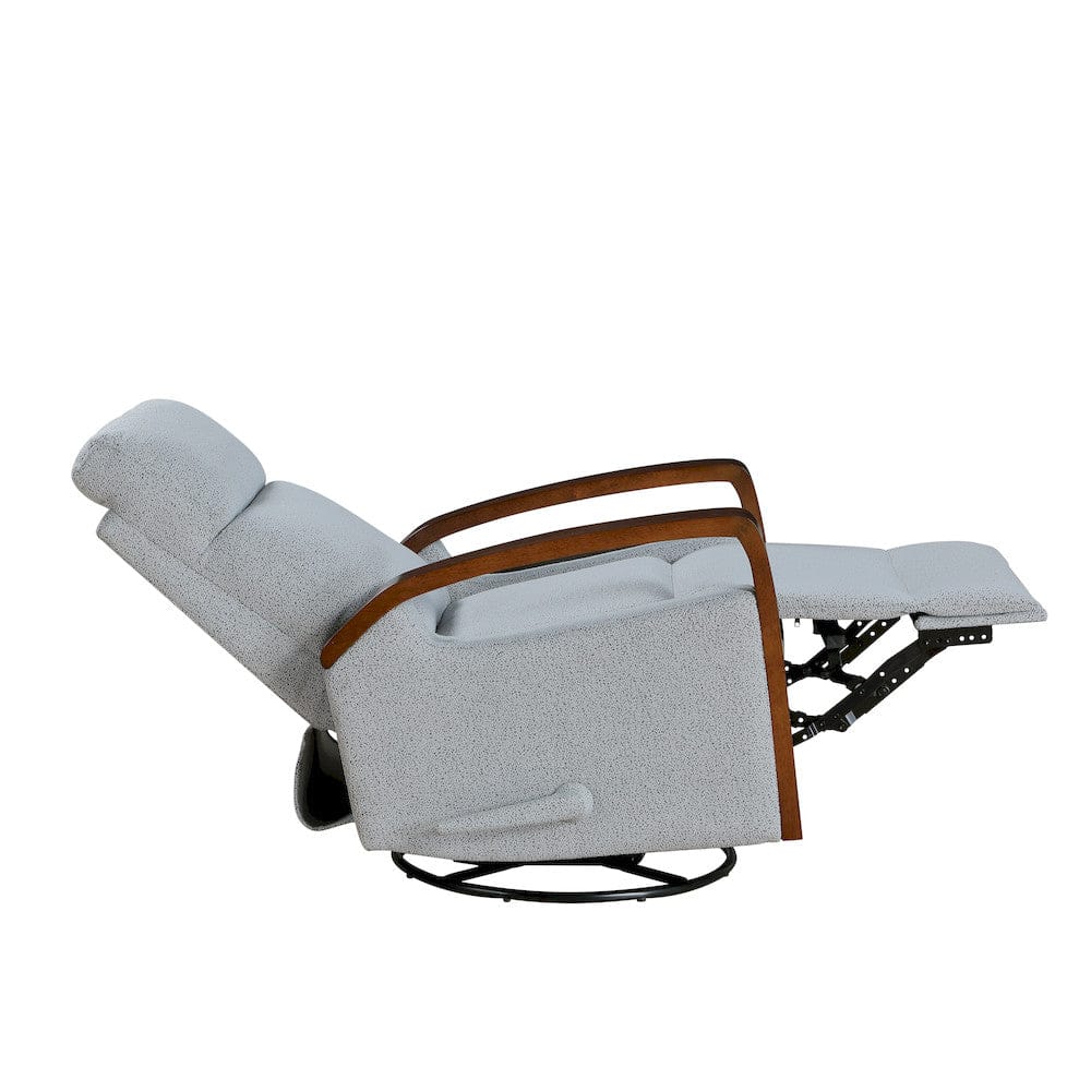 Homelegance  - Margerie Swivel Glider Reclining Chair in Gray - 9659GRY-1  view 6