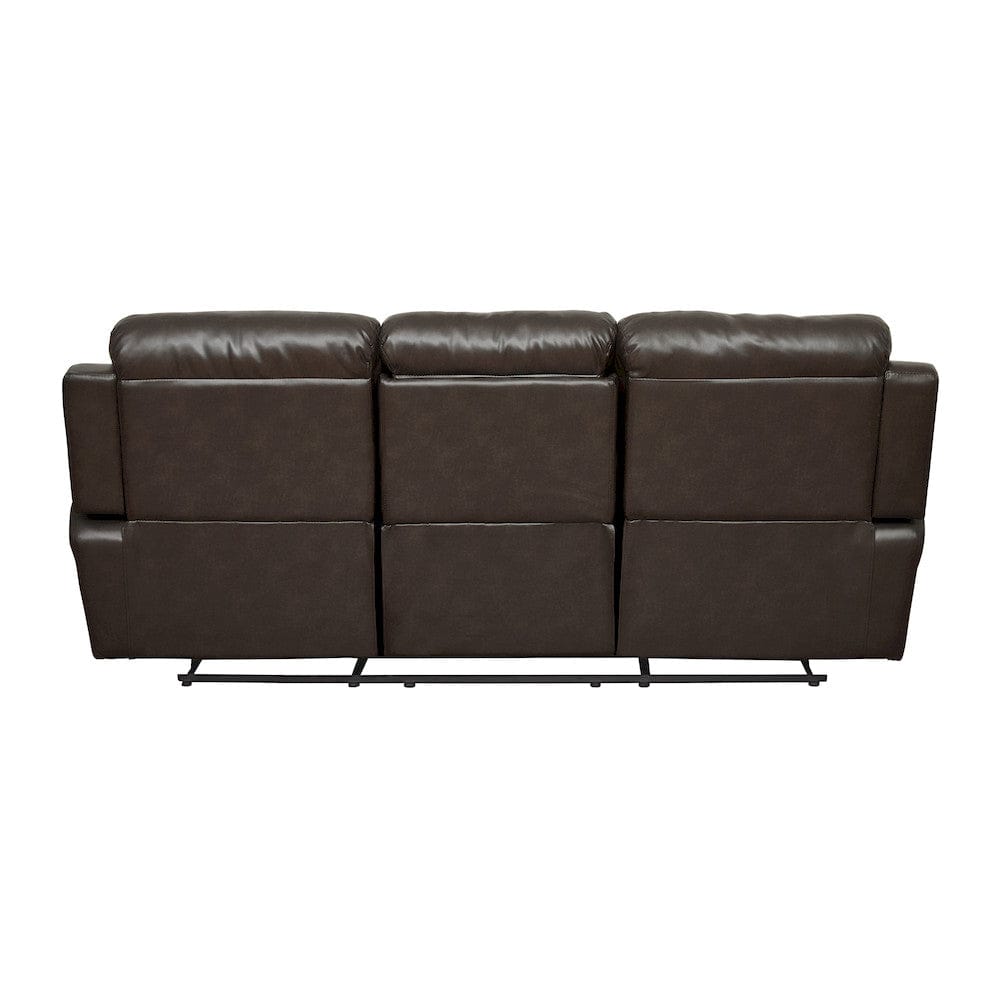 Homelegance  - Marille Double Reclining Sofa W/ Center Drop-Down Cup Holders in Brown - 9724BRW-3  view 4