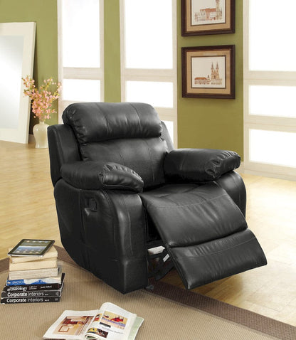 Homelegance  - Marille Glider Reclining Chair in Black - 9724BLK-1  view 7