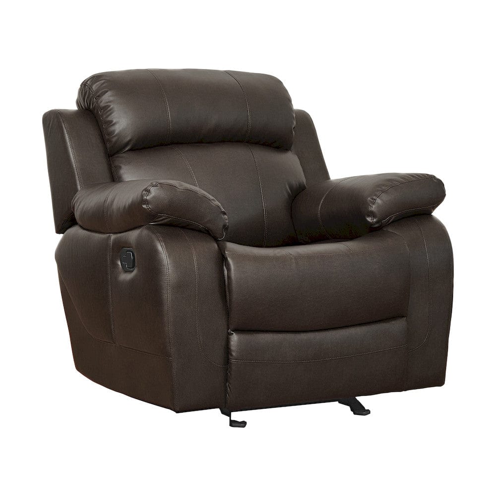 Homelegance  - Marille Glider Reclining Chair in Brown - 9724BRW-1  view 2