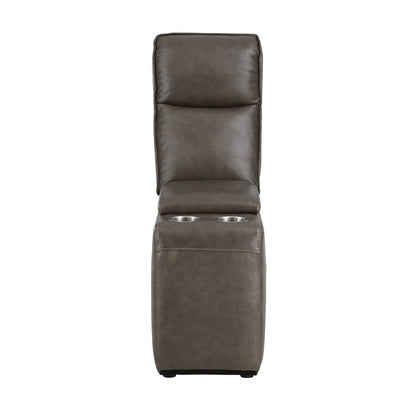 Homelegance  - Maroni 6-Piece Modular Power Reclining Sectional W/ Power Headrests in Dark brown - 8259RFDBx6SCPWH  view 2