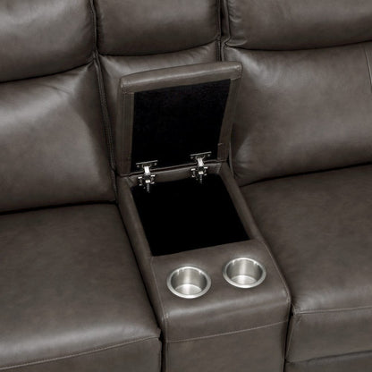 Homelegance  - Maroni 6-Piece Modular Power Reclining Sectional W/ Power Headrests in Dark brown - 8259RFDBx6SCPWH  view 10