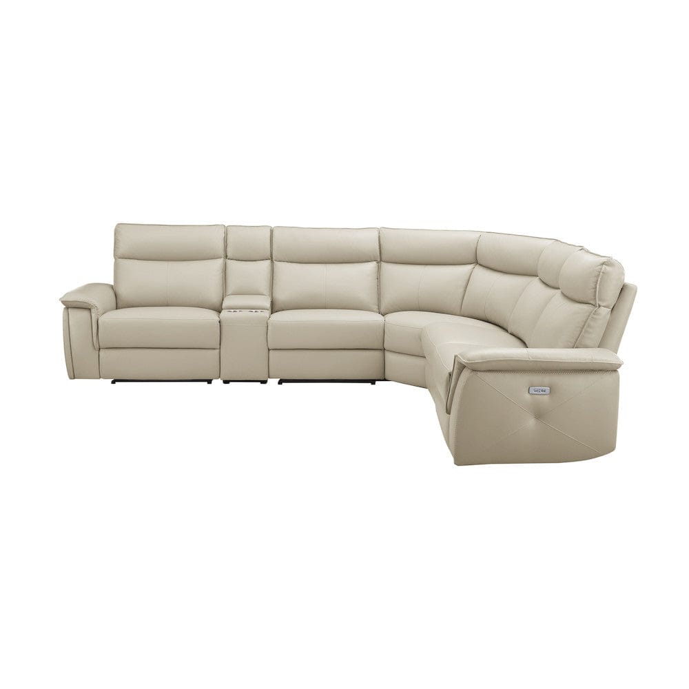 Homelegance  - Maroni 6-Piece Modular Power Reclining Sectional W/ Power Headrests in Taupe - 8259RFTPx6SCPWH  view 1