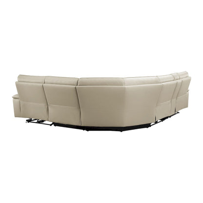 Homelegance  - Maroni 6-Piece Modular Power Reclining Sectional W/ Power Headrests in Taupe - 8259RFTPx6SCPWH  view 2