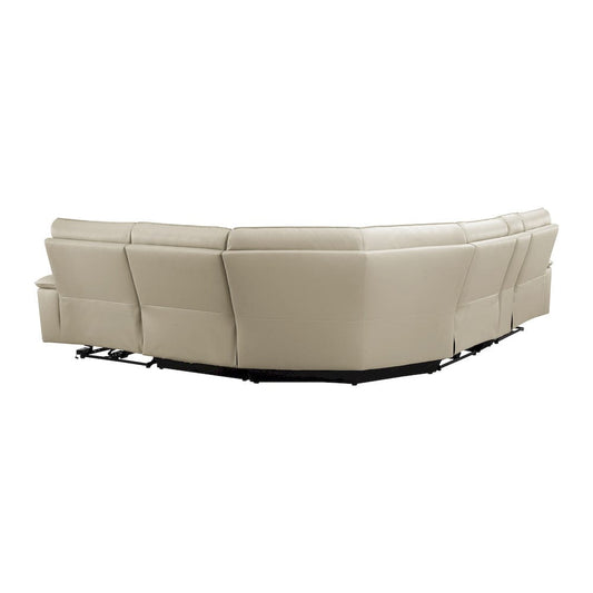 Homelegance  - Maroni 6-Piece Modular Power Reclining Sectional W/ Power Headrests in Taupe - 8259RFTPx6SCPWH  view 2