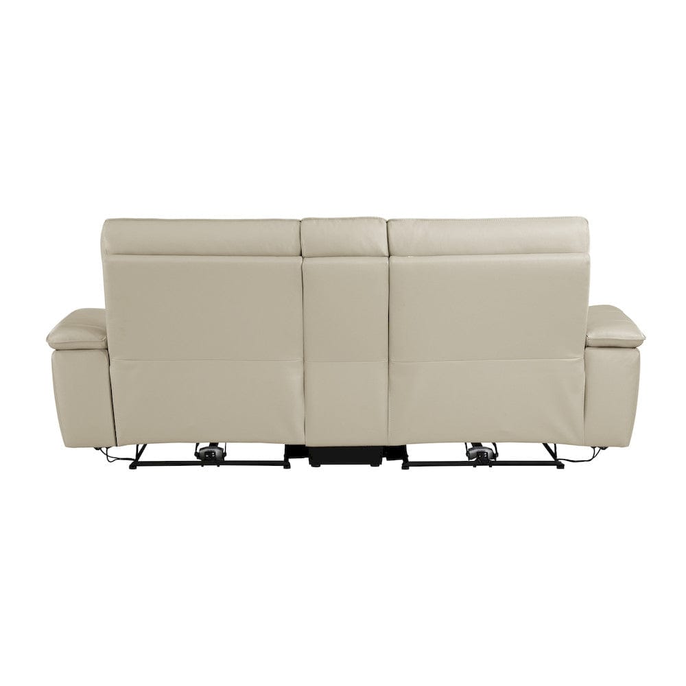 Homelegance  - Maroni Power Double Reclining Love Seat W/ Center Console and Power Headrests in Taupe - 8259RFTP-2CNPWHx  view 3