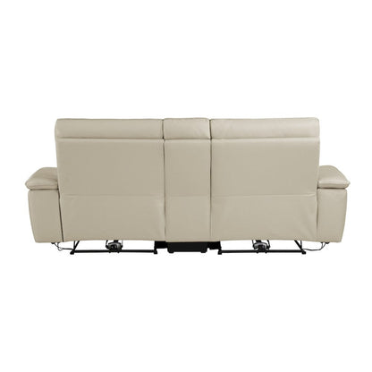 Homelegance  - Maroni Power Double Reclining Love Seat W/ Center Console and Power Headrests in Taupe - 8259RFTP-2CNPWHx  view 3