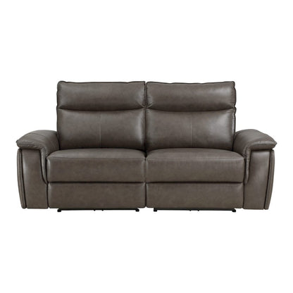 Homelegance  - Maroni Power Double Reclining Love Seat W/ Power Headrests in Dark brown - 8259RFDB-2PWHx  view 1