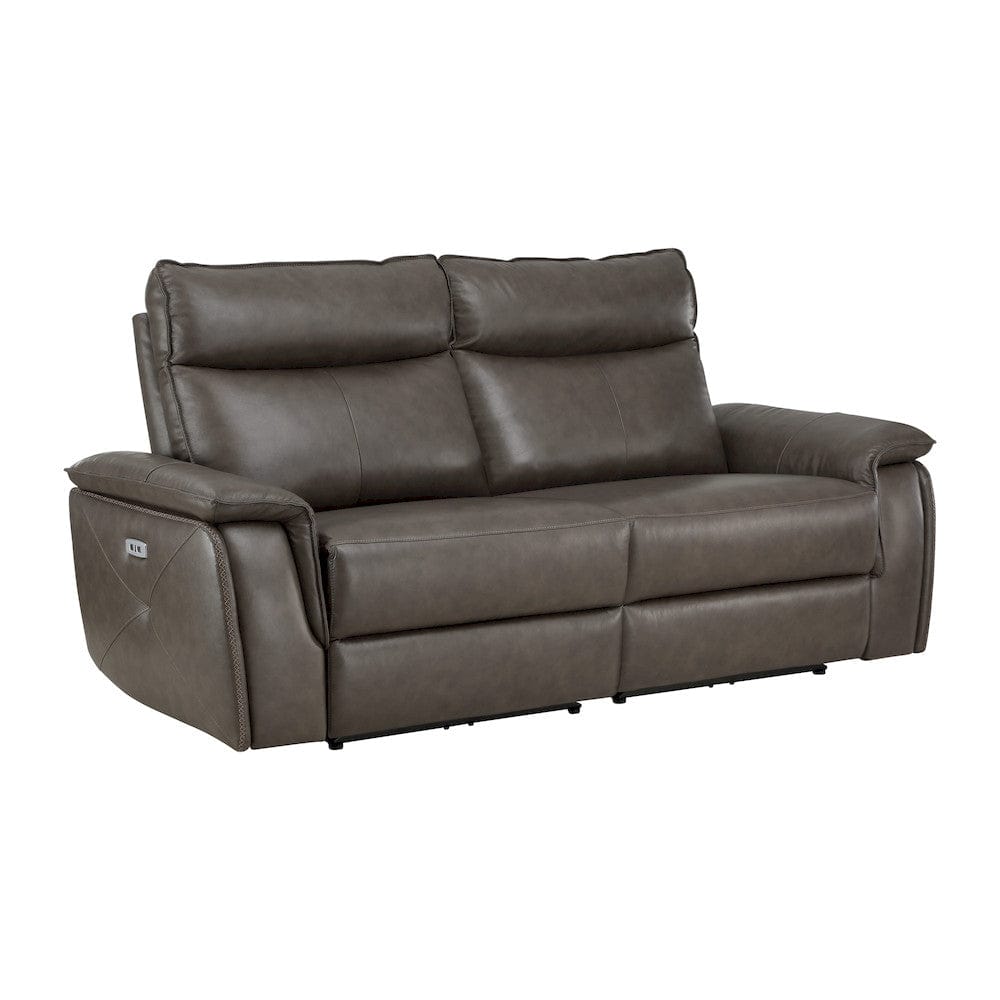 Homelegance  - Maroni Power Double Reclining Love Seat W/ Power Headrests in Dark brown - 8259RFDB-2PWHx  view 2