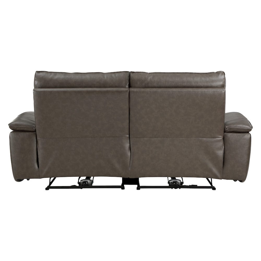 Homelegance  - Maroni Power Double Reclining Love Seat W/ Power Headrests in Dark brown - 8259RFDB-2PWHx  view 3