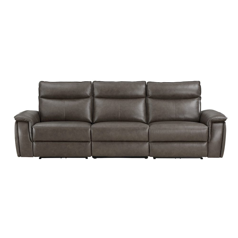 Homelegance  - Maroni Power Double Reclining Sofa W/ Power Headrests in Dark brown - 8259RFDB-3PWHx  view 4