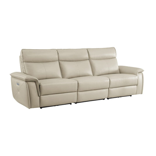 Homelegance  - Maroni Power Double Reclining Sofa W/ Power Headrests in Taupe - 8259RFTP-3PWHx  view 1