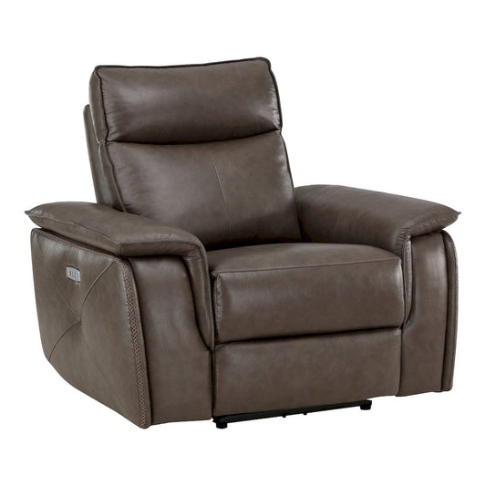 Homelegance  - Maroni Power Reclining Chair W/ Power Headrest in Dark brown - 8259RFDB-1PWH  view 2