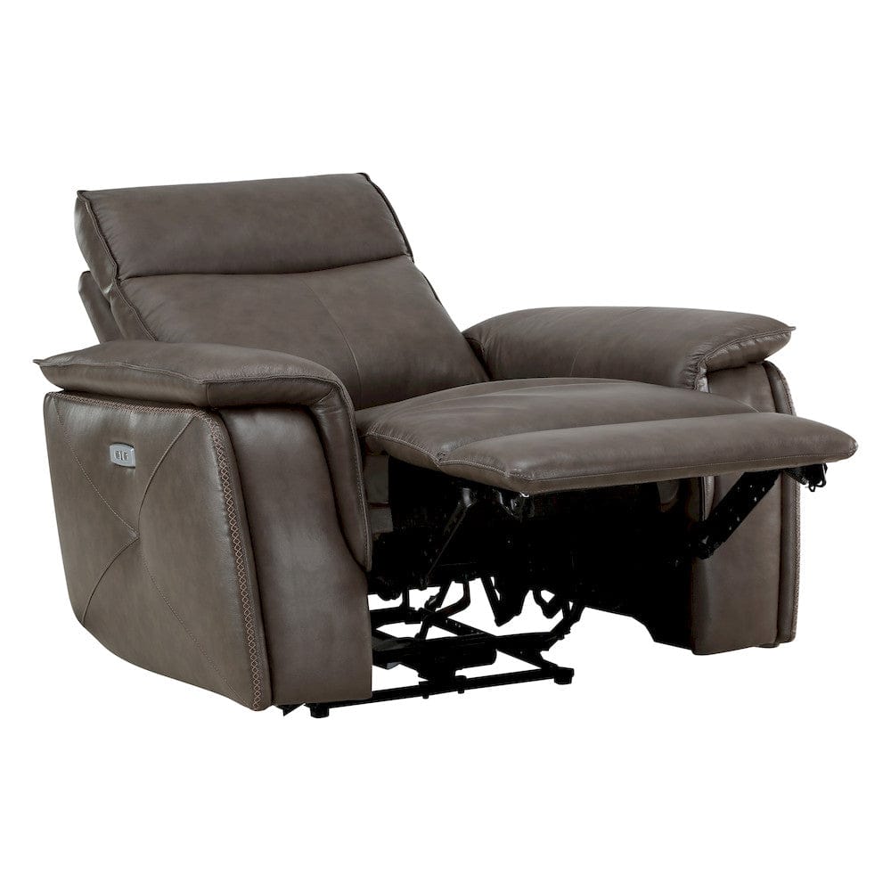Homelegance  - Maroni Power Reclining Chair W/ Power Headrest in Dark brown - 8259RFDB-1PWH  view 5