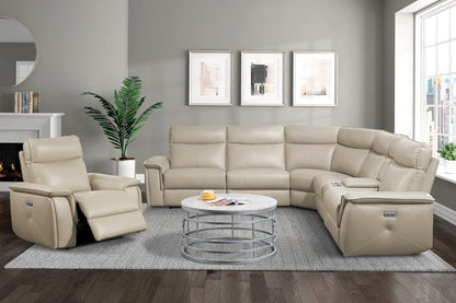 Homelegance  - Maroni Power Reclining Chair W/ Power Headrest in Taupe - 8259RFTP-1PWH  view 2