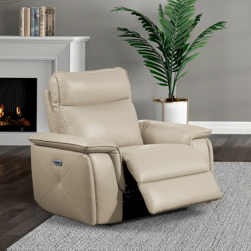 Homelegance  - Maroni Power Reclining Chair W/ Power Headrest in Taupe - 8259RFTP-1PWH  view 6