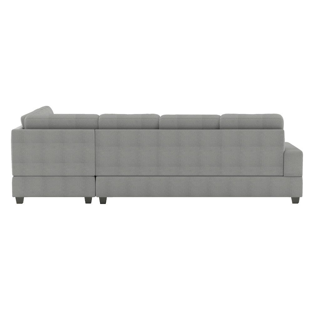 Homelegance  - Maston 2-Piece Reversible Sectional W/ Drop-Down Cup Holders in Gray - 9507GRYxSC  view 4