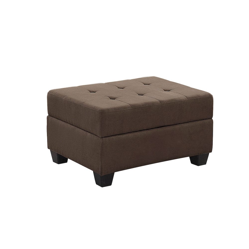 Homelegance  - Maston 3-Piece Reversible Sectional W/ Drop-Down Cup Holders and Storage Ottoman - 9507CHCx3OT  view 10