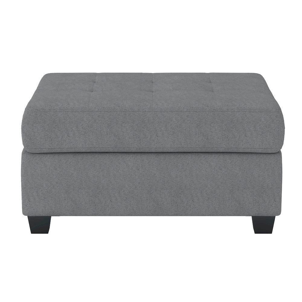 Homelegance  - Maston 3-Piece Reversible Sectional W/ Drop-Down Cup Holders and Storage Ottoman - 9507DGYx3OT  view 7