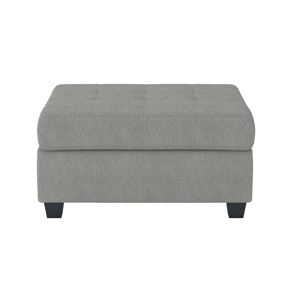 Homelegance  - Maston 3-Piece Reversible Sectional W/ Drop-Down Cup Holders and Storage Ottoman - 9507GRYx3OT  view 9
