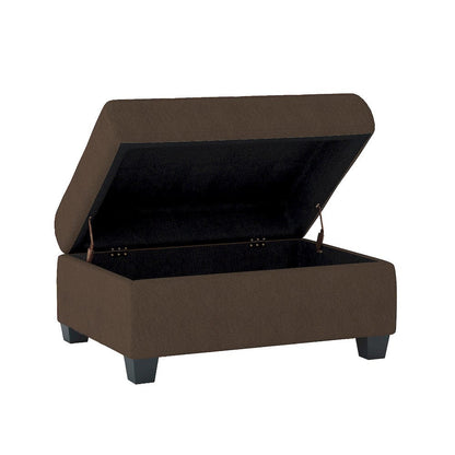 Homelegance  - Maston Storage Ottoman in Chocolate - 9507CHC-4  view 2