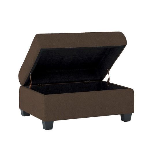 Homelegance  - Maston Storage Ottoman in Chocolate - 9507CHC-4  view 2