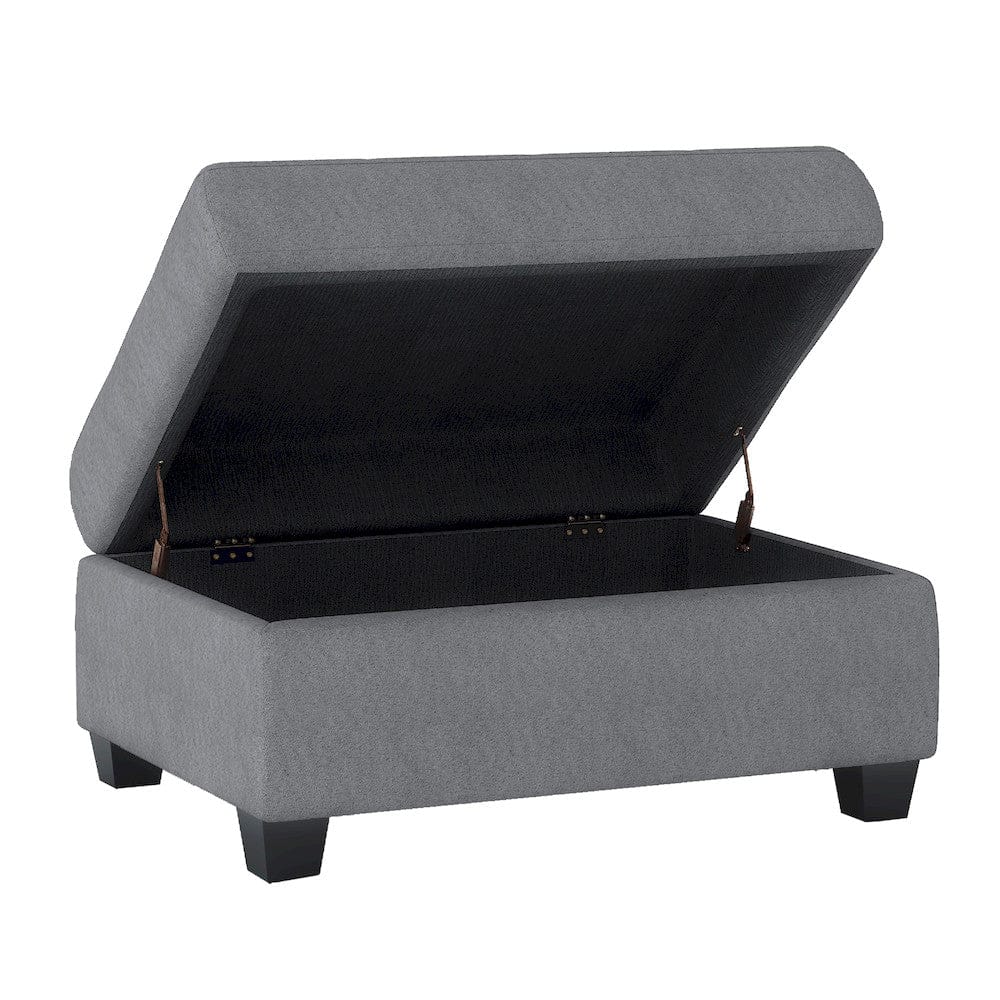 Homelegance  - Maston Storage Ottoman in Dark gray - 9507DGY-4  view 2