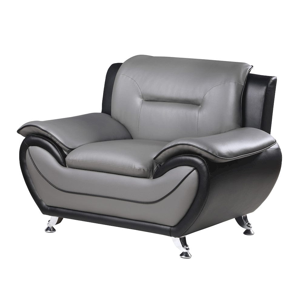 Homelegance  - Matteo Chair in Gray and black - 9419-1  view 1