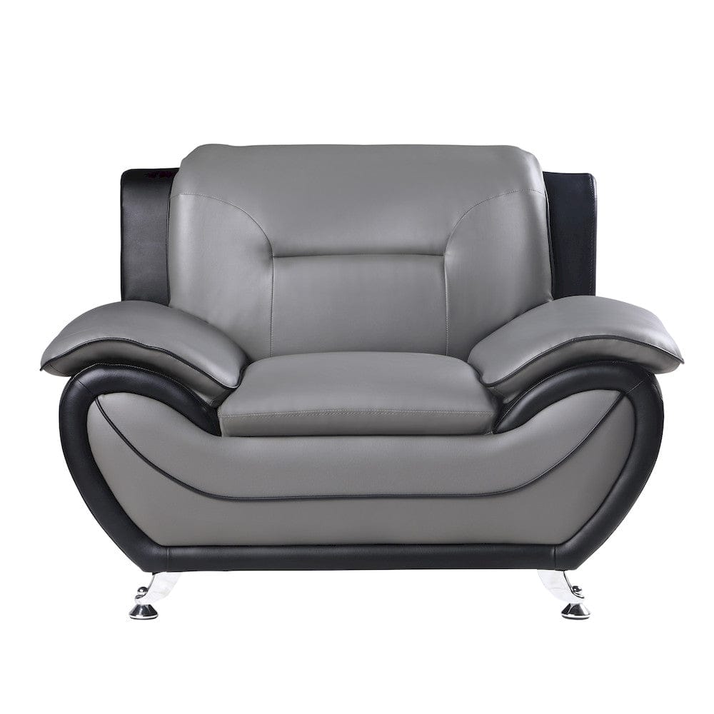 Homelegance  - Matteo Chair in Gray and black - 9419-1  view 2