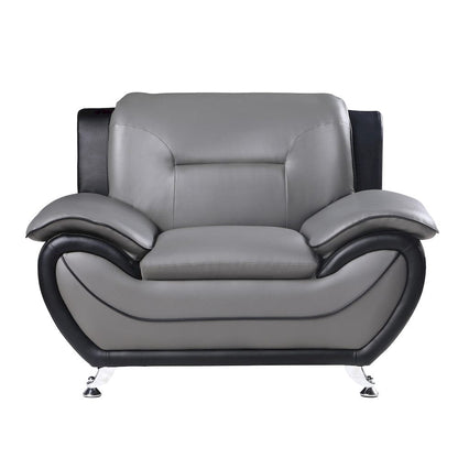 Homelegance  - Matteo Chair in Gray and black - 9419-1  view 2