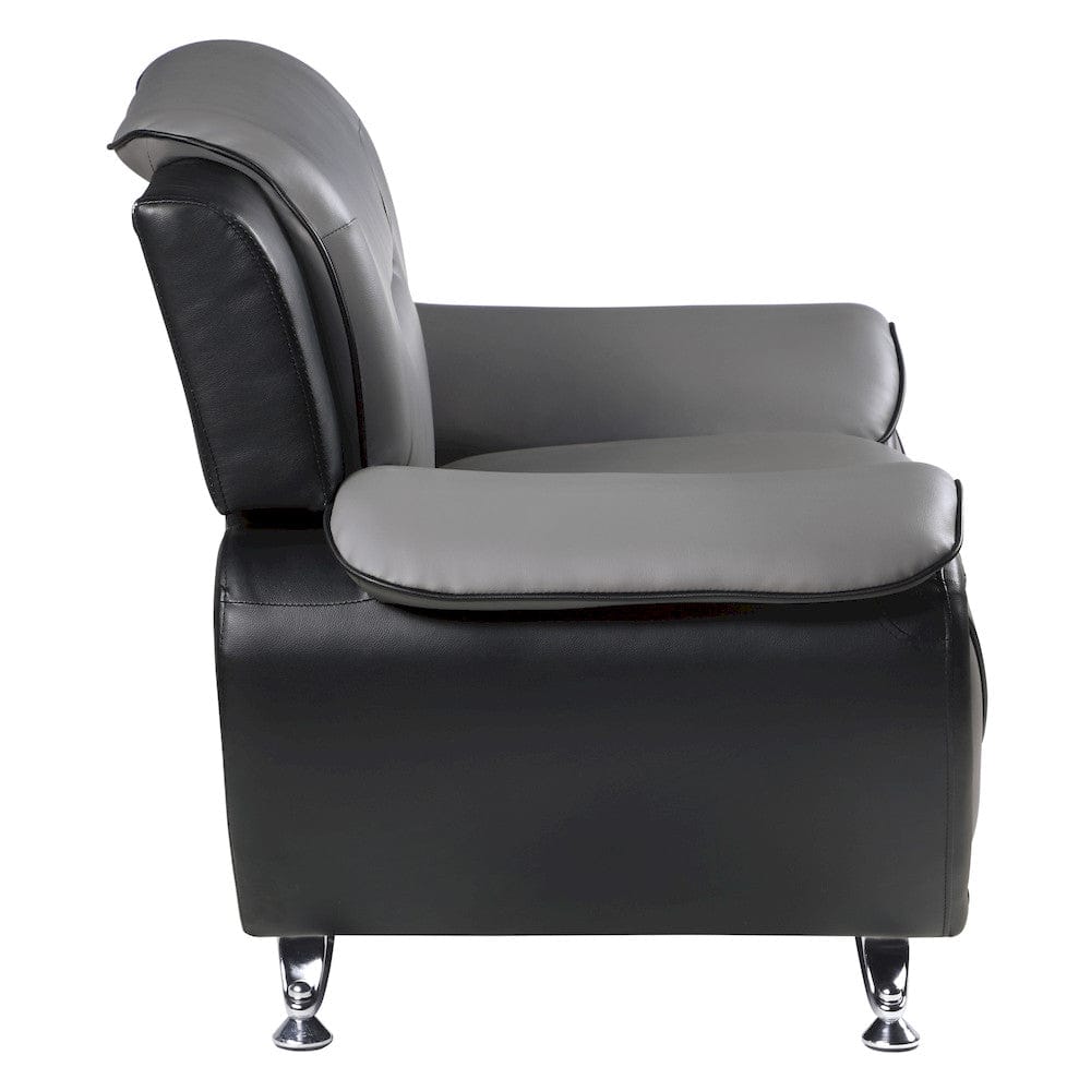 Homelegance  - Matteo Chair in Gray and black - 9419-1  view 3
