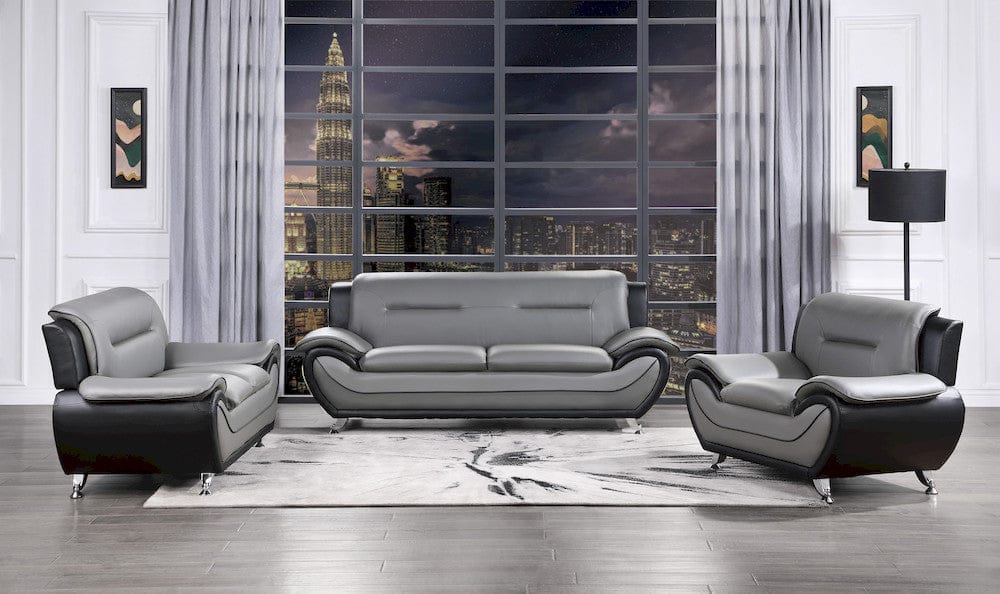 Homelegance  - Matteo Chair in Gray and black - 9419-1  view 4