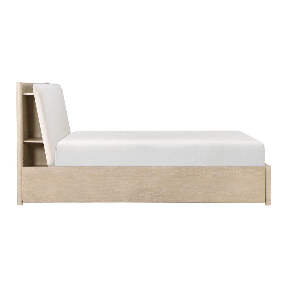 Homelegance  - Matteo Queen Platform Bed W/ Footboard Storage in Oyster - 1313N-1x  view 2
