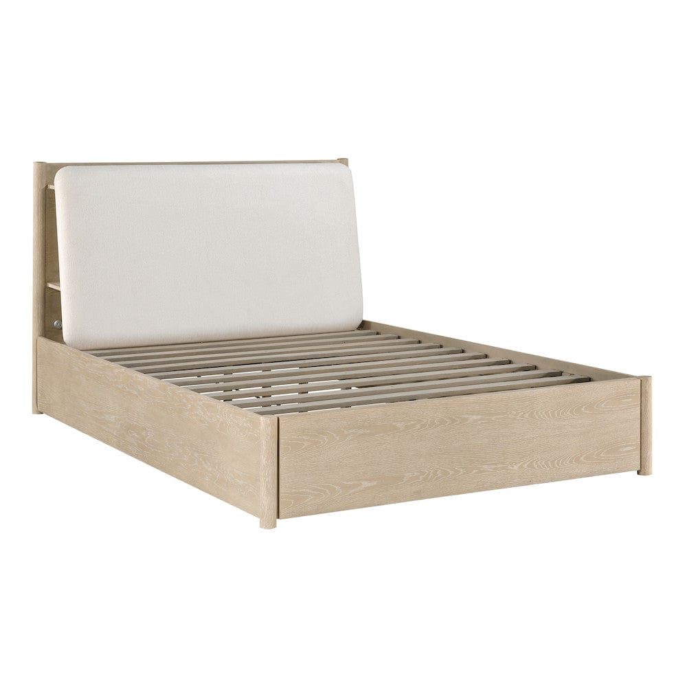Homelegance  - Matteo Queen Platform Bed W/ Footboard Storage in Oyster - 1313N-1x  view 6