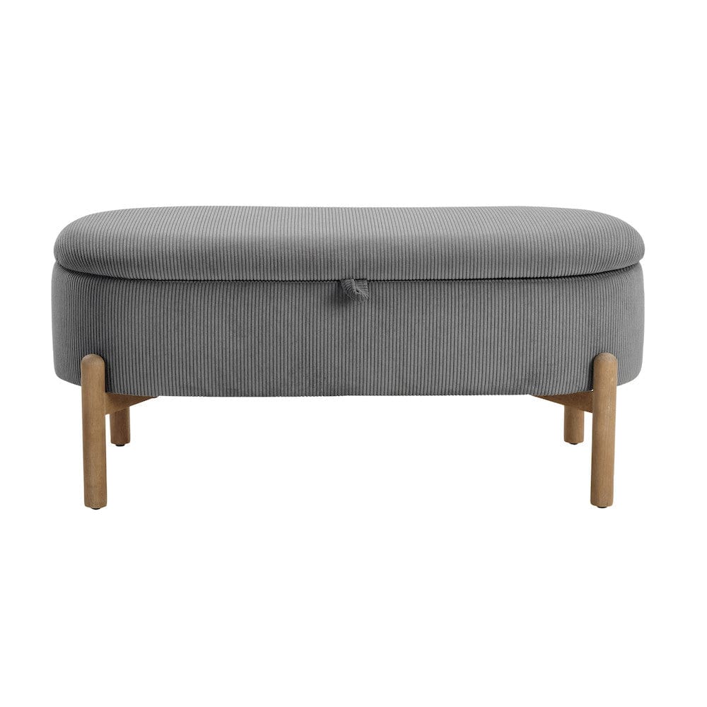 Homelegance  - Mavis Lift Top Storage Bench in Gray - 4797GY  view 1