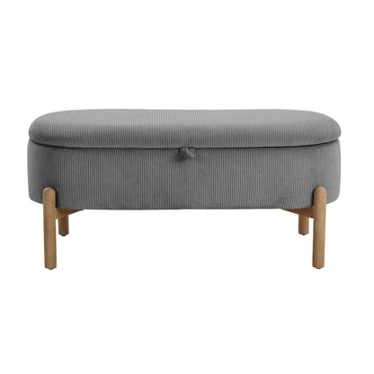 Homelegance  - Mavis Lift Top Storage Bench in Gray - 4797GY  view 1