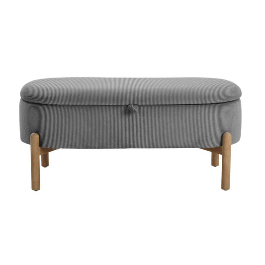 Homelegance  - Mavis Lift Top Storage Bench in Gray - 4797GY  view 1
