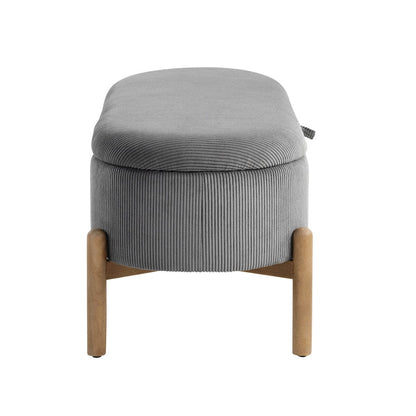 Homelegance  - Mavis Lift Top Storage Bench in Gray - 4797GY  view 3