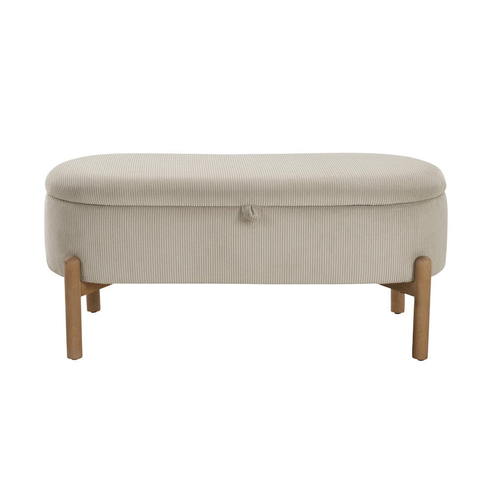 Homelegance  - Mavis Lift Top Storage Bench in Taupe - 4797TP  view 1