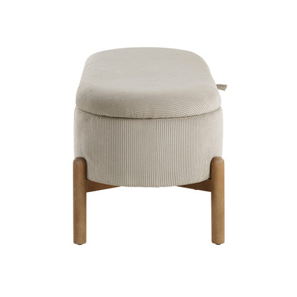 Homelegance  - Mavis Lift Top Storage Bench in Taupe - 4797TP  view 3