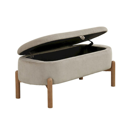 Homelegance  - Mavis Lift Top Storage Bench in Taupe - 4797TP  view 5