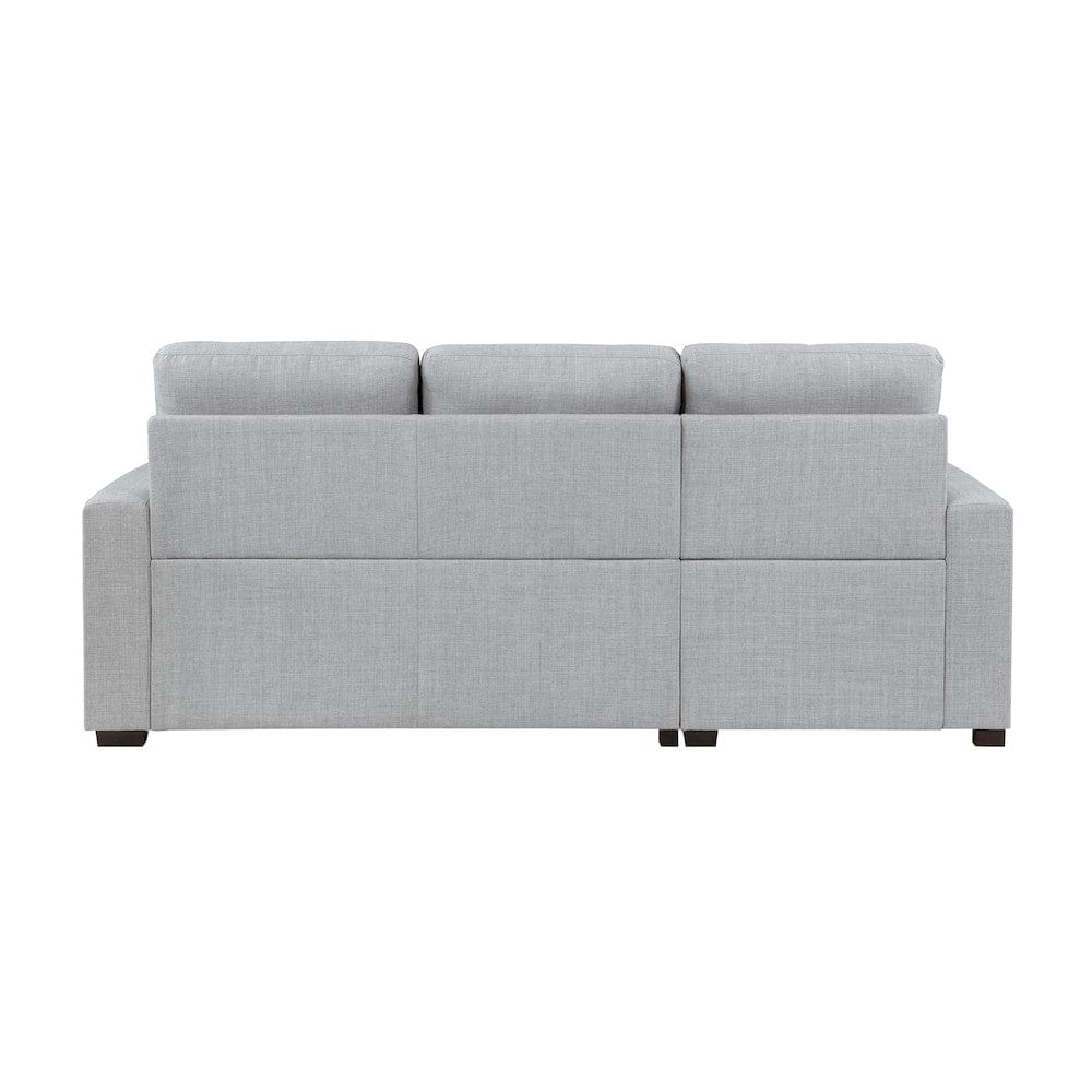 Homelegance  - McCafferty 2-Piece Sectional W/ Pull-out Bed and Left Chaise W/ Hidden Storage in Gray - 9916GYx2LCRL  view 8
