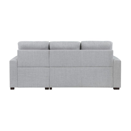 Homelegance  - McCafferty 2-Piece Sectional W/ Pull-out Bed and Right Chaise W/ Hidden Storage in Gray - 9916GYx2LLRC  view 5