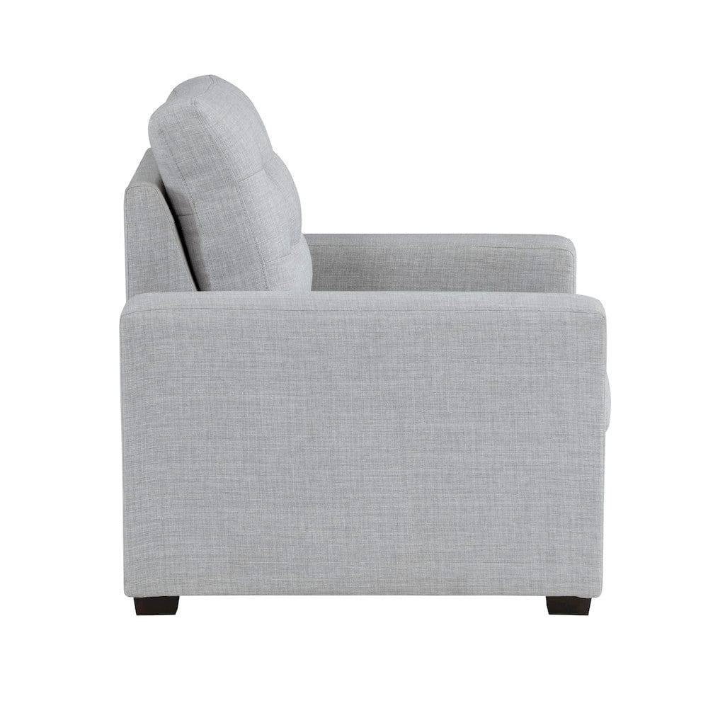 Homelegance  - McCafferty Chair W/ Pull-out Ottoman in Gray - 9916GY-1  view 3