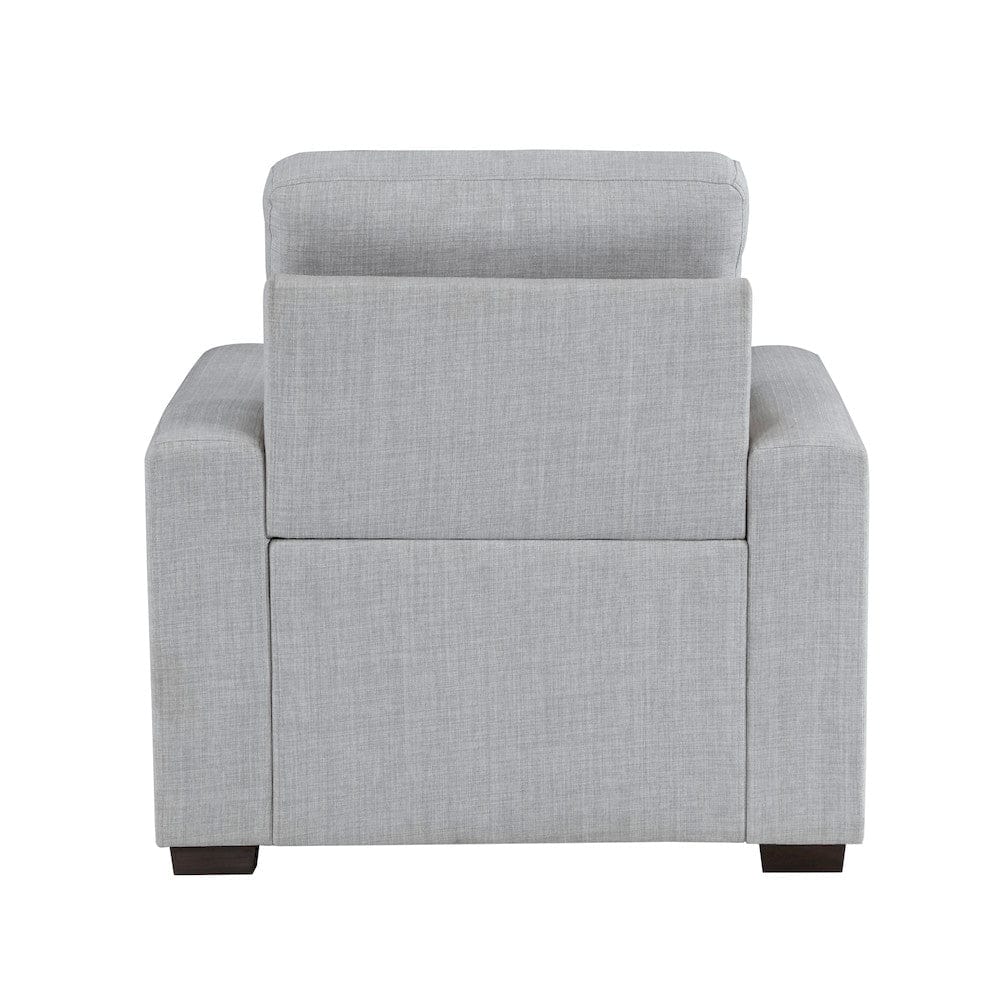 Homelegance  - McCafferty Chair W/ Pull-out Ottoman in Gray - 9916GY-1  view 4