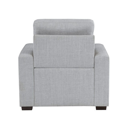 Homelegance  - McCafferty Chair W/ Pull-out Ottoman in Gray - 9916GY-1  view 4