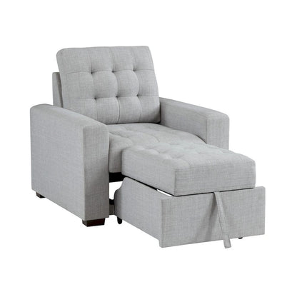 Homelegance  - McCafferty Chair W/ Pull-out Ottoman in Gray - 9916GY-1  view 5