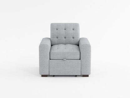 Homelegance  - McCafferty Chair W/ Pull-out Ottoman in Gray - 9916GY-1  view 9